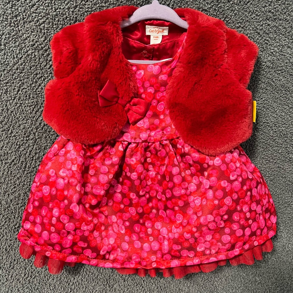 Infant red dress